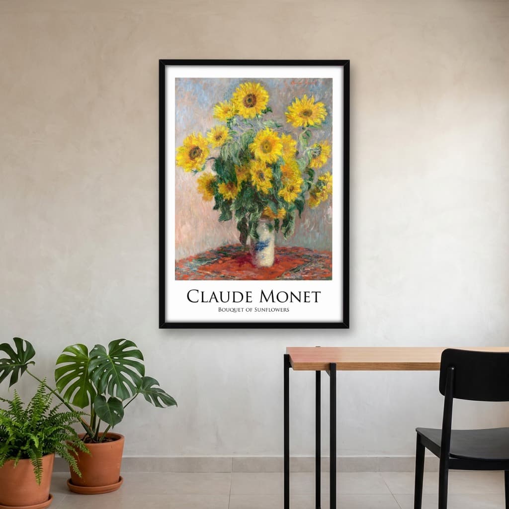 Quadro Decorativo Buquê de Girassóis - Claude Monet