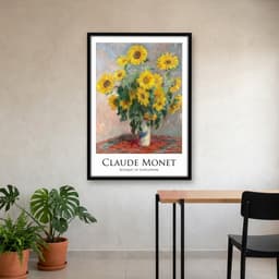 Quadro Decorativo Buquê de Girassóis - Claude Monet