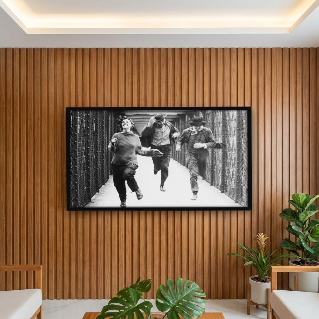 Quadro Decorativo Jeanne Moreau, Oscar Werner e Henri Serre