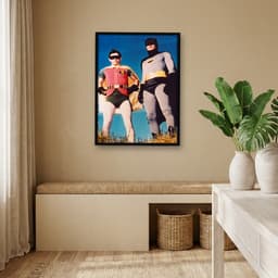 Quadro Decorativo Batman e Robin