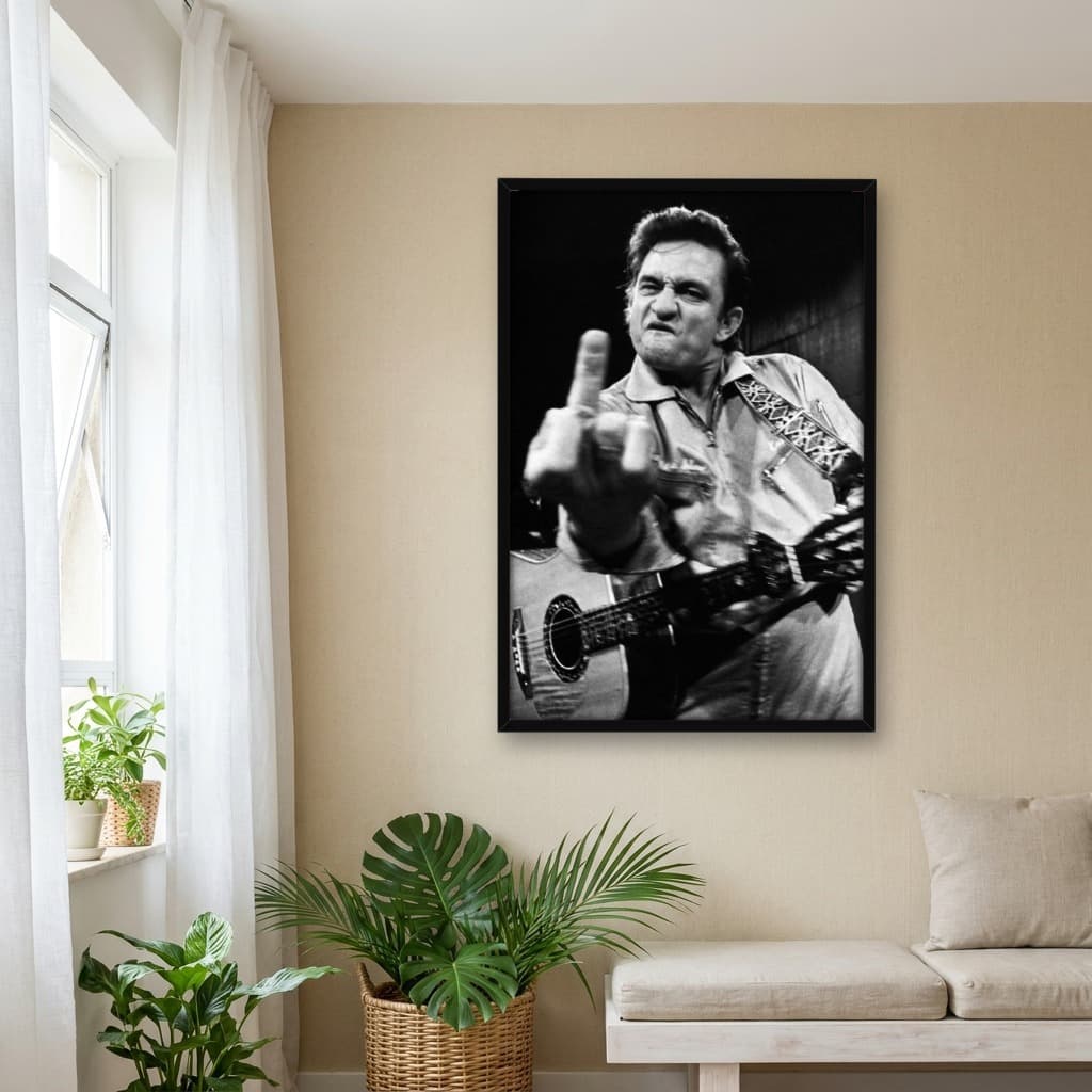 Quadro Decorativo Johnny Cash em San Quentin