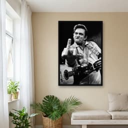 Quadro Decorativo Johnny Cash em San Quentin