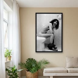 Quadro Decorativo Frank Zappa Toilet