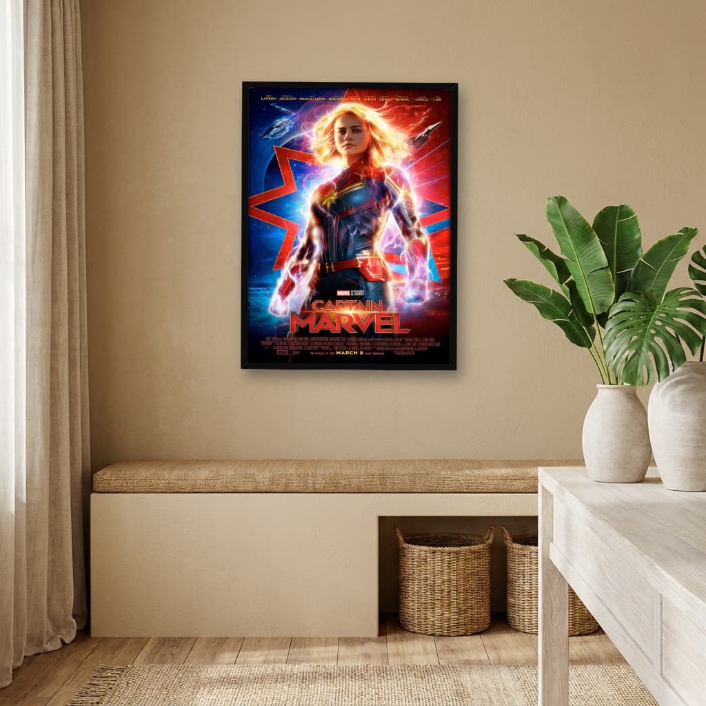 Quadro Decorativo Capitã Marvel