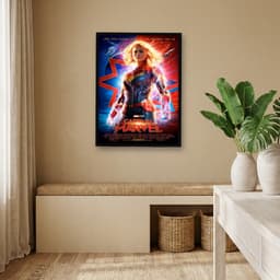 Quadro Decorativo Capitã Marvel