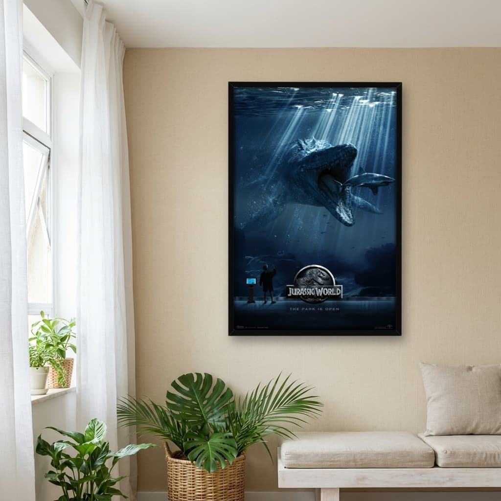 Quadro Decorativo Jurassic World: O Mundo dos Dinossauros