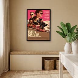 Quadro Decorativo Baby Driver - Em Ritmo De Fuga