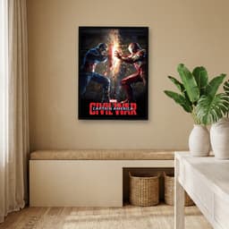 Quadro Decorativo Capitão América - Guerra Civil