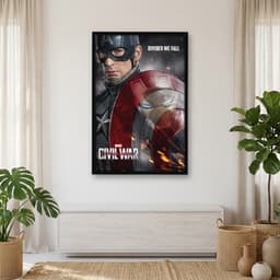 Quadro Decorativo Capitão América - Guerra Civil
