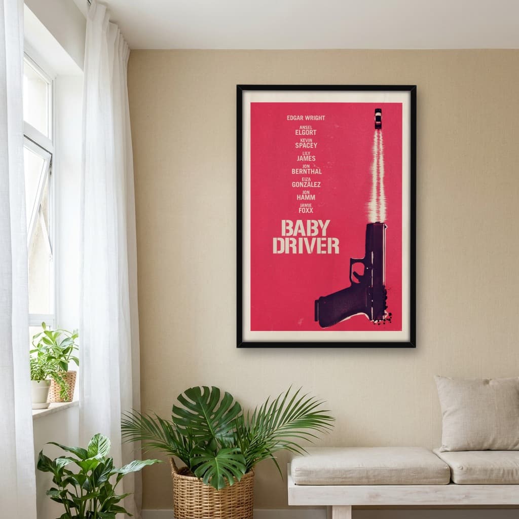 Quadro Decorativo Baby Driver - Em Ritmo De Fuga