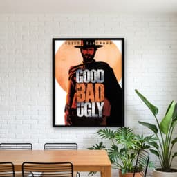Quadro Decorativo Três Homens em Conflito - Clint Eastwood