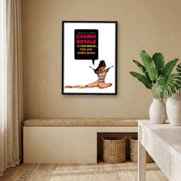 Quadro Decorativo Casino Royale 007 - 1967