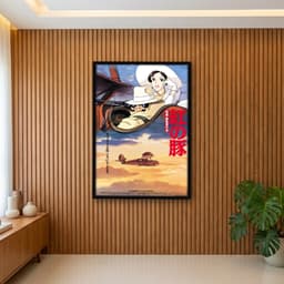 Quadro Decorativo Porco Rosso - O Último Herói Romântico