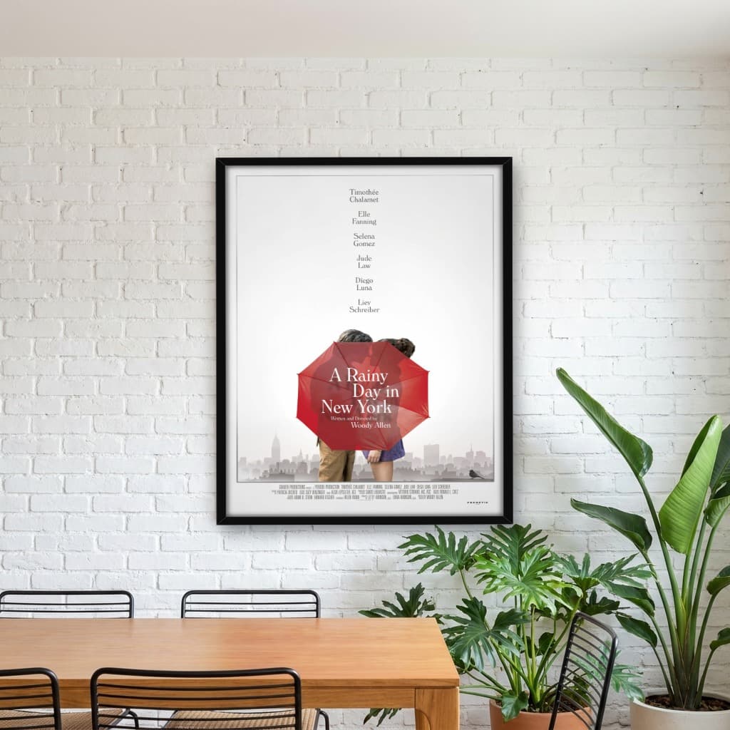 Quadro Decorativo Um Dia de Chuva em Nova York