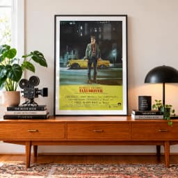 Quadro Decorativo Taxi Driver | Robert De Niro e Martin Scorsese