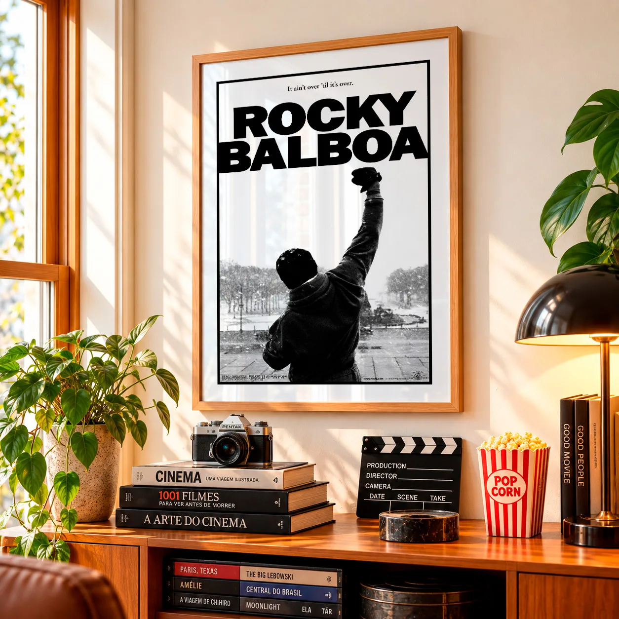 Quadro Decorativo Rocky Balboa – It Ain’t Over ’Til It’s Over