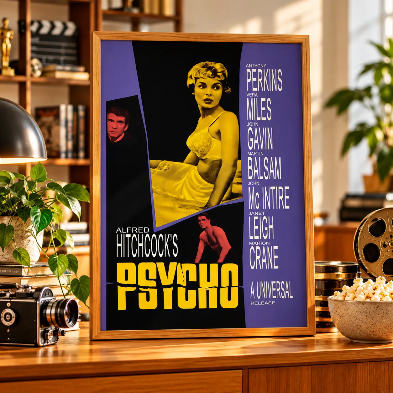 Quadro Decorativo Psicose – Alfred Hitchcock 1960