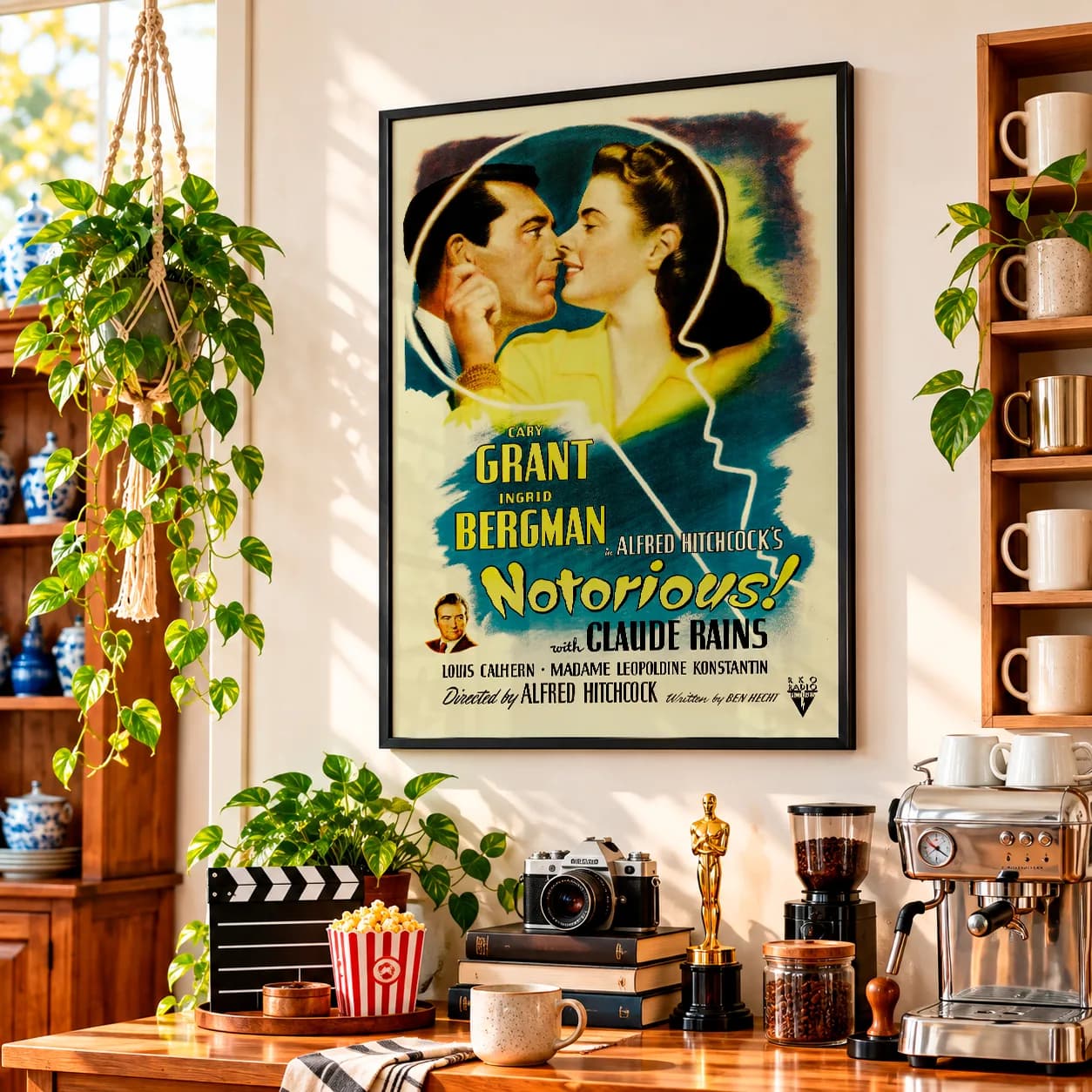 Quadro Decorativo Interlúdio – Notorious Alfred Hitchcock