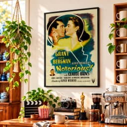 Quadro Decorativo Interlúdio – Notorious Alfred Hitchcock