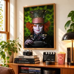 Quadro Decorativo Alice no País das Maravilhas – Chapeleiro Maluco