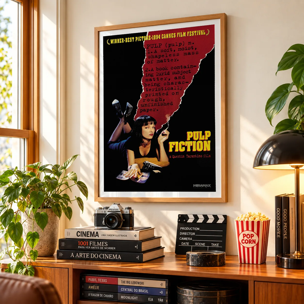 Quadro Decorativo Pulp Fiction - Tempo de Violência de Quentin Tarantino