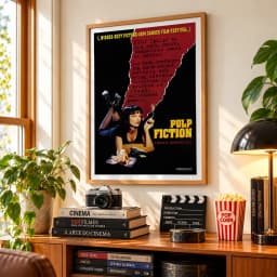 Quadro Decorativo Pulp Fiction - Tempo de Violência de Quentin Tarantino