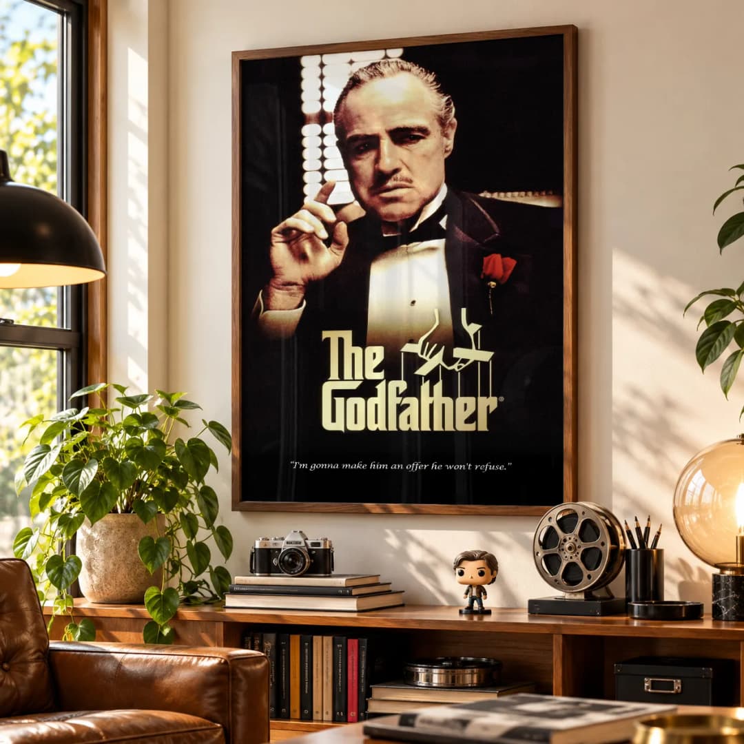 Quadro Decorativo O Poderoso Chefão - Frase Don Vito Corleone