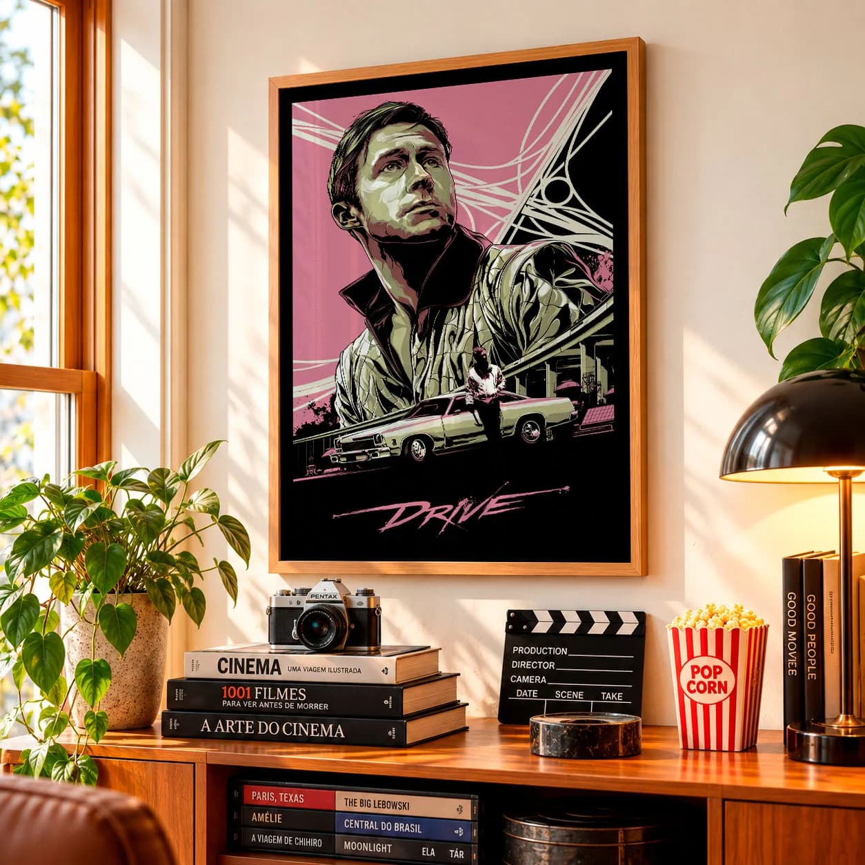 Quadro Decorativo Drive – Arte Retrô Neon