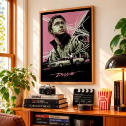 Quadro Decorativo Drive – Arte Retrô Neon