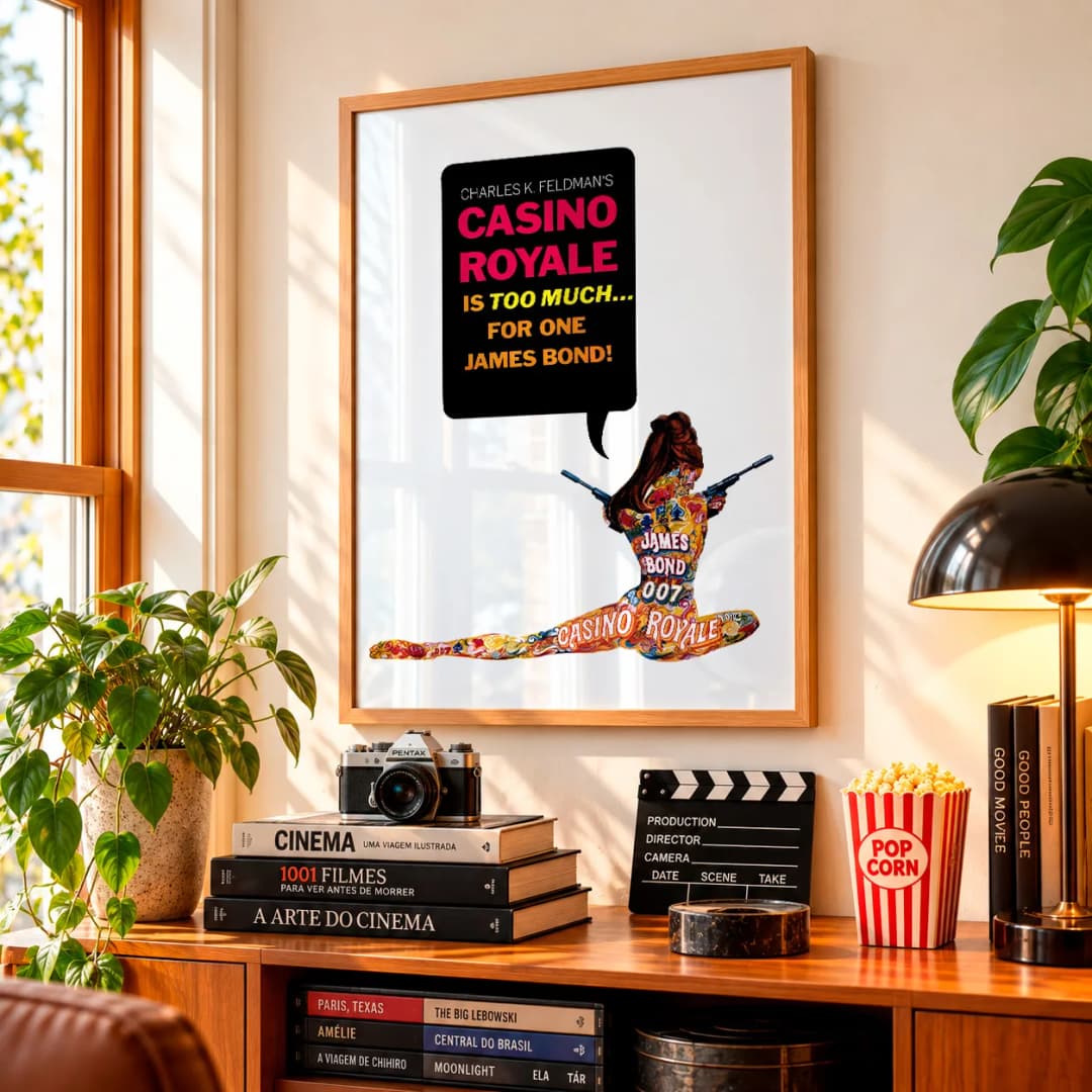 Quadro Decorativo Casino Royale 007 – James Bond 1967