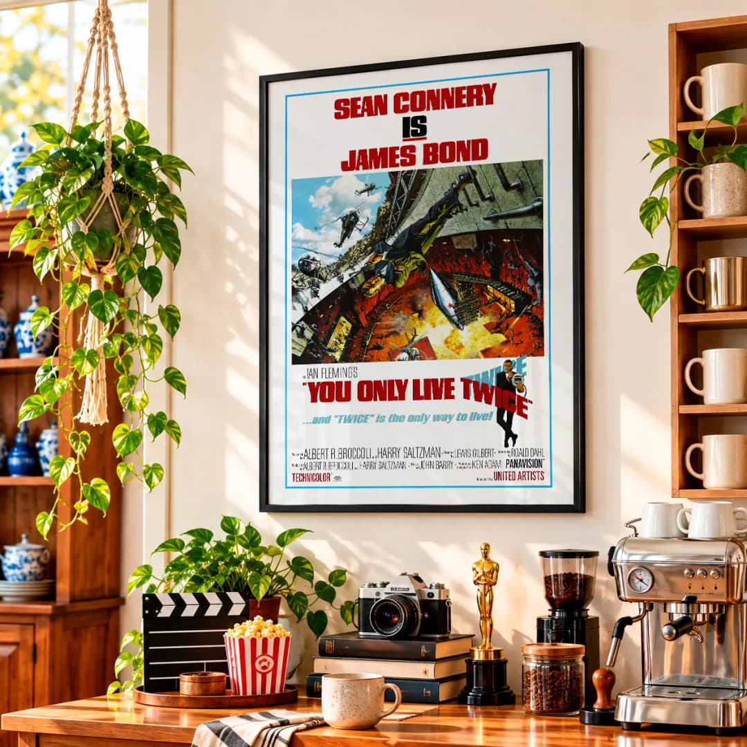 Quadro Decorativo 007 Só Se Vive Duas Vezes – James Bond Sean Connery