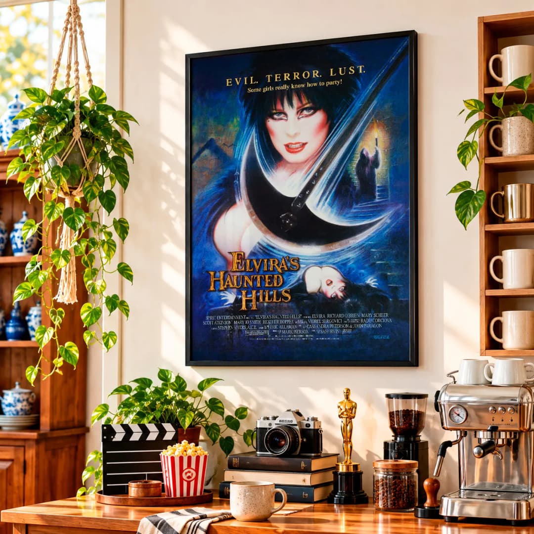Quadro Decorativo As Loucas Aventuras de Elvira – Elvira’s Haunted Hills