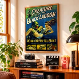 Quadro Decorativo O Monstro da Lagoa Negra – Creature from the Black Lagoon – 1954