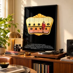 Quadro Decorativo Radio Days – A Era do Rádio