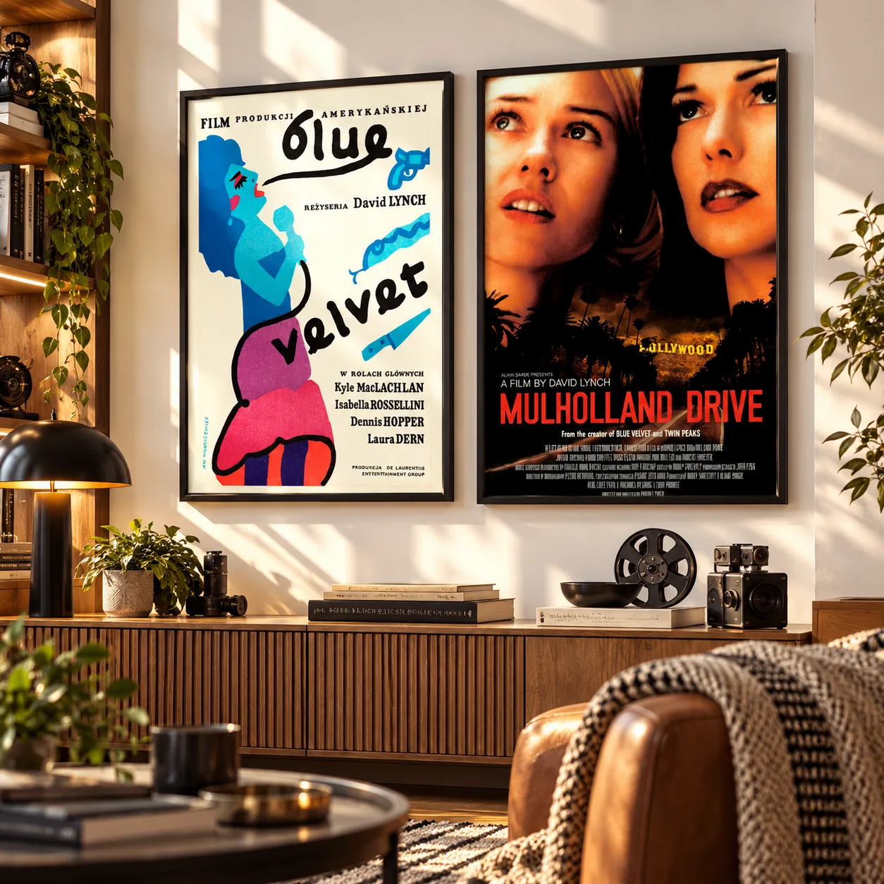 Kit Duo Quadros Decorativos David Lynch – Blue Velvet e Mulholland Drive