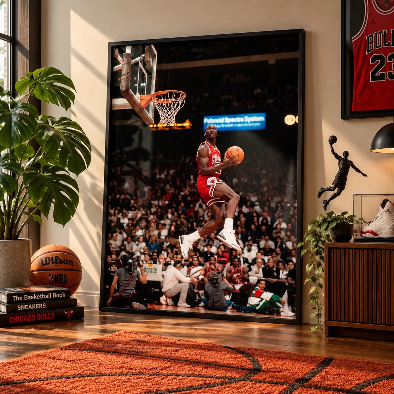 Quadro Decorativo Michael Jordan – Slam Dunk Contest 1988 | Basquete NBA