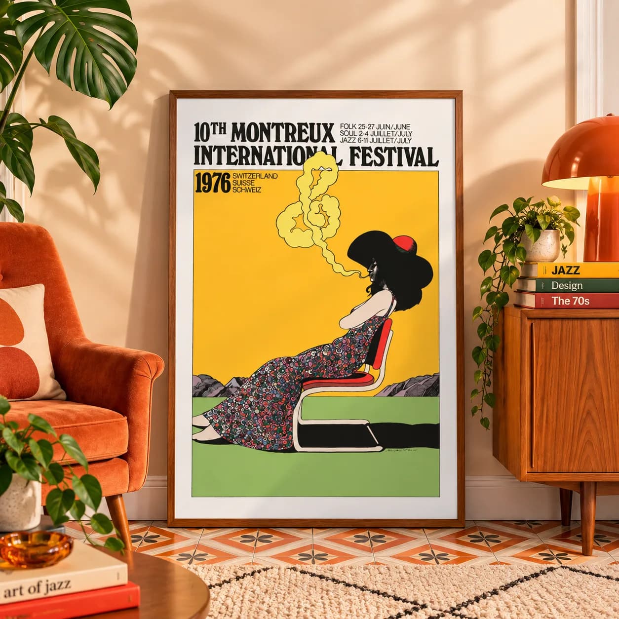 Quadro Decorativo Montreux Jazz Festival 1976