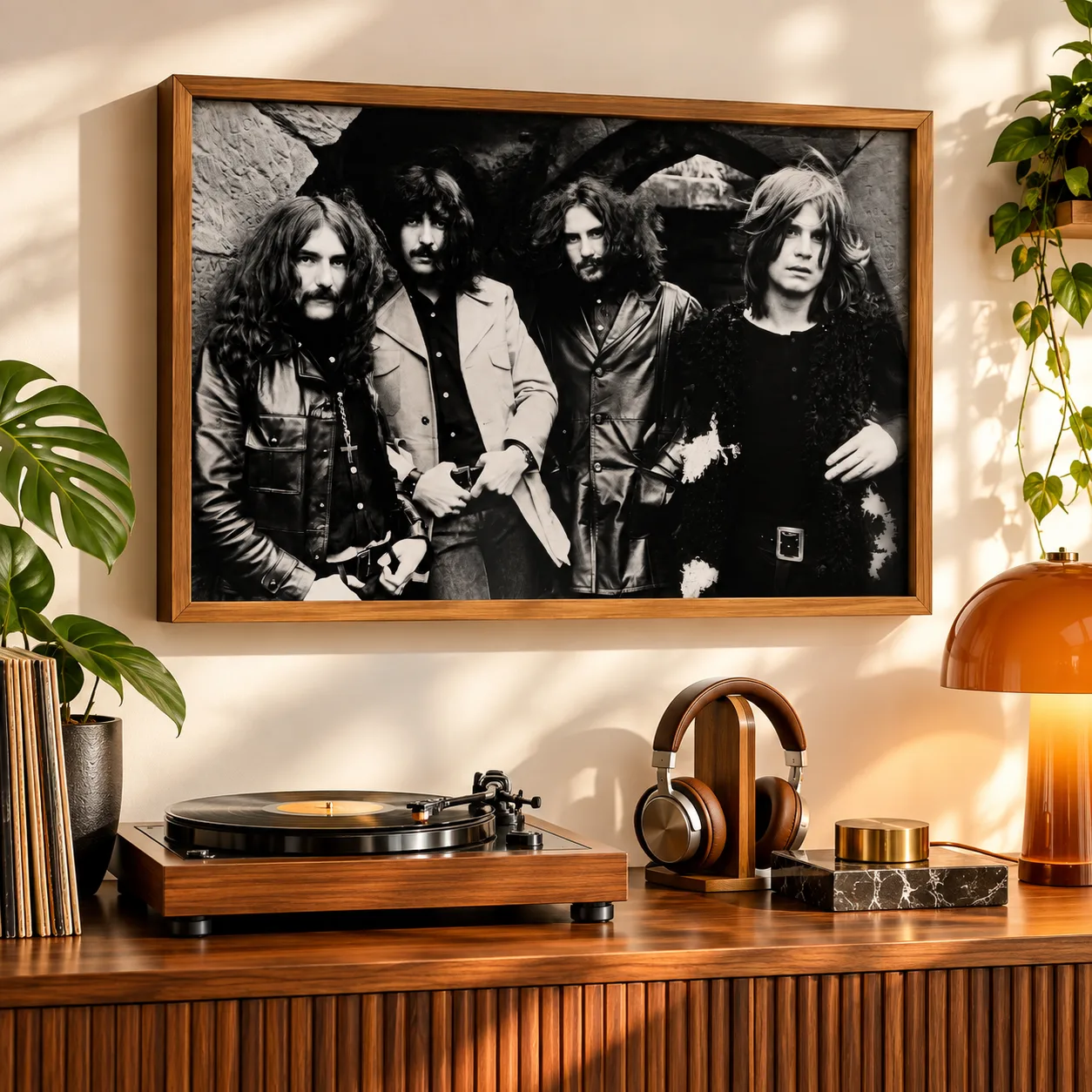 Quadro Decorativo Black Sabbath – Retrato Clássico da Banda