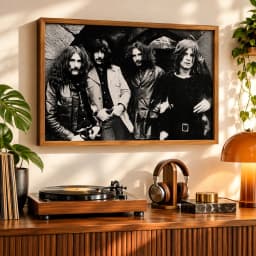 Quadro Decorativo Black Sabbath – Retrato Clássico da Banda