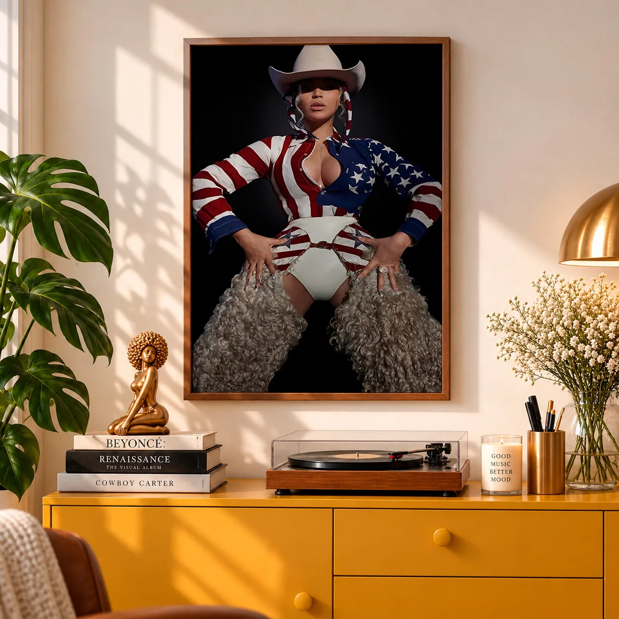 Quadro Decorativo Beyoncé Cowboy Carter