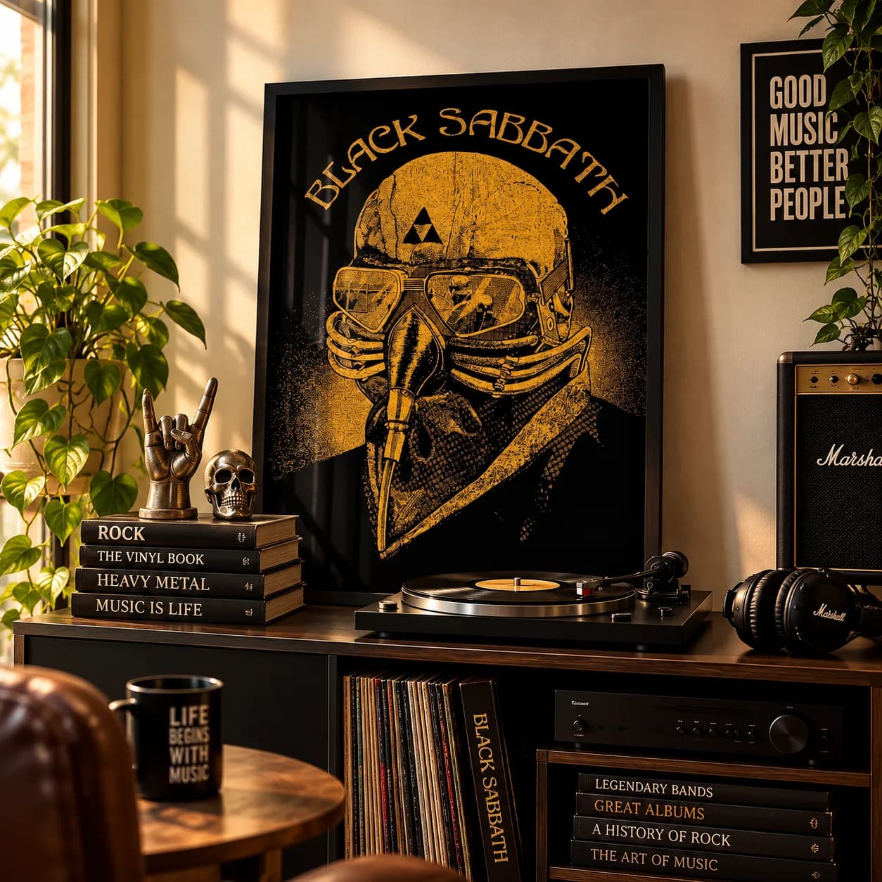 Quadro Decorativo Black Sabbath US Tour 78 – Heavy Metal Vintage