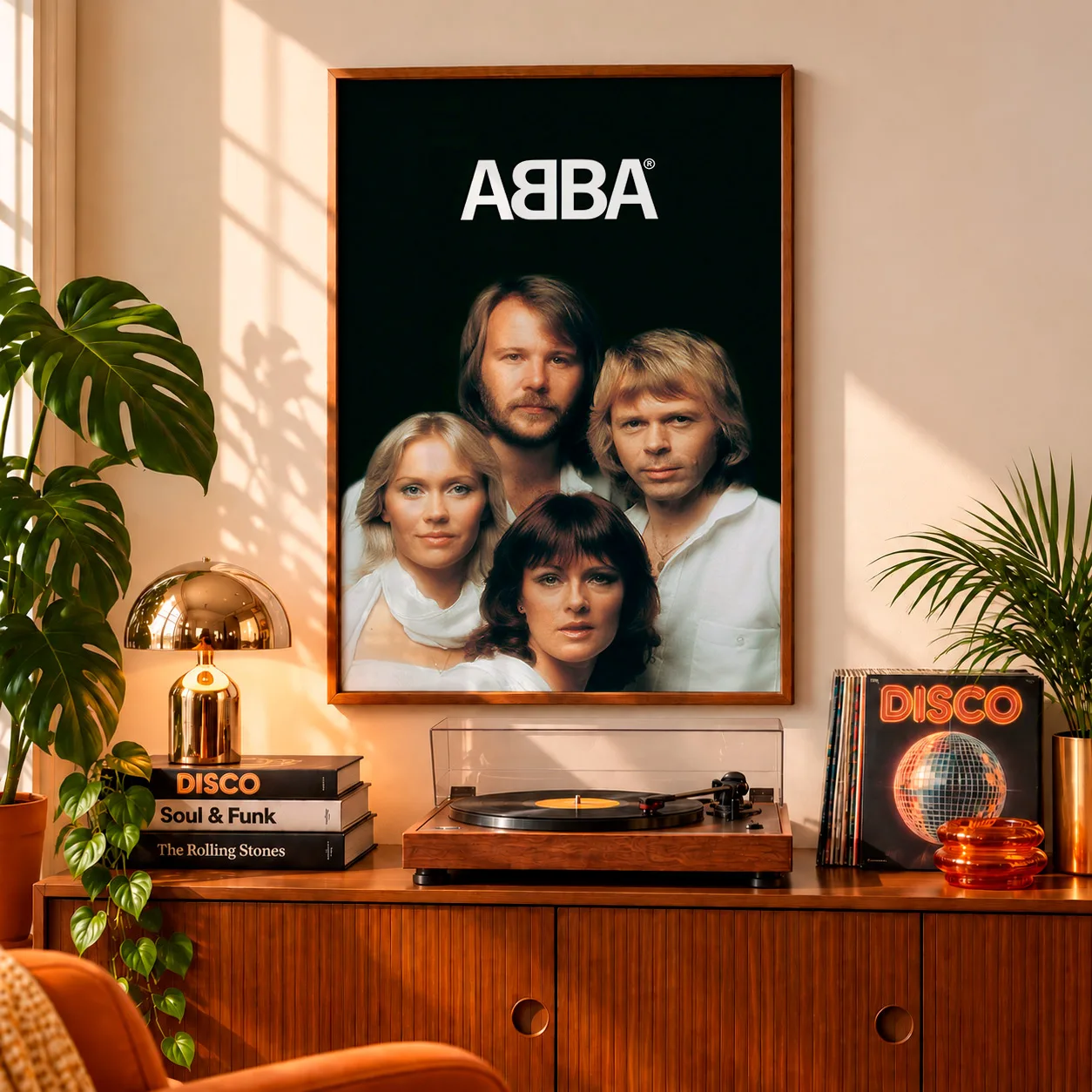 Quadro Decorativo ABBA – Ícones da Disco Music Anos 70