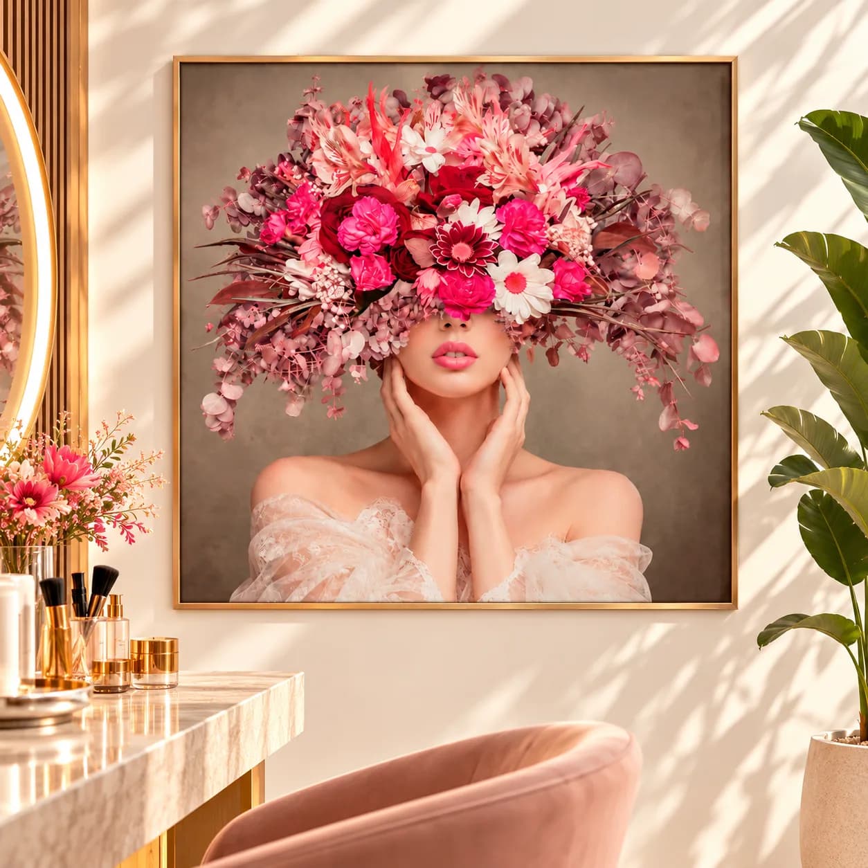 Quadro Decorativo Véu de Flores
