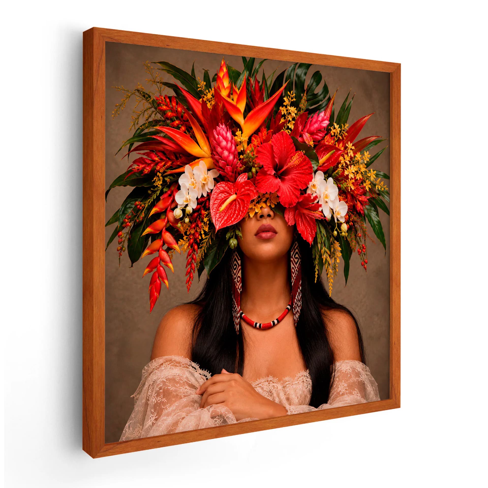 Quadro Decorativo Filha da Floresta – Flores Tropicais