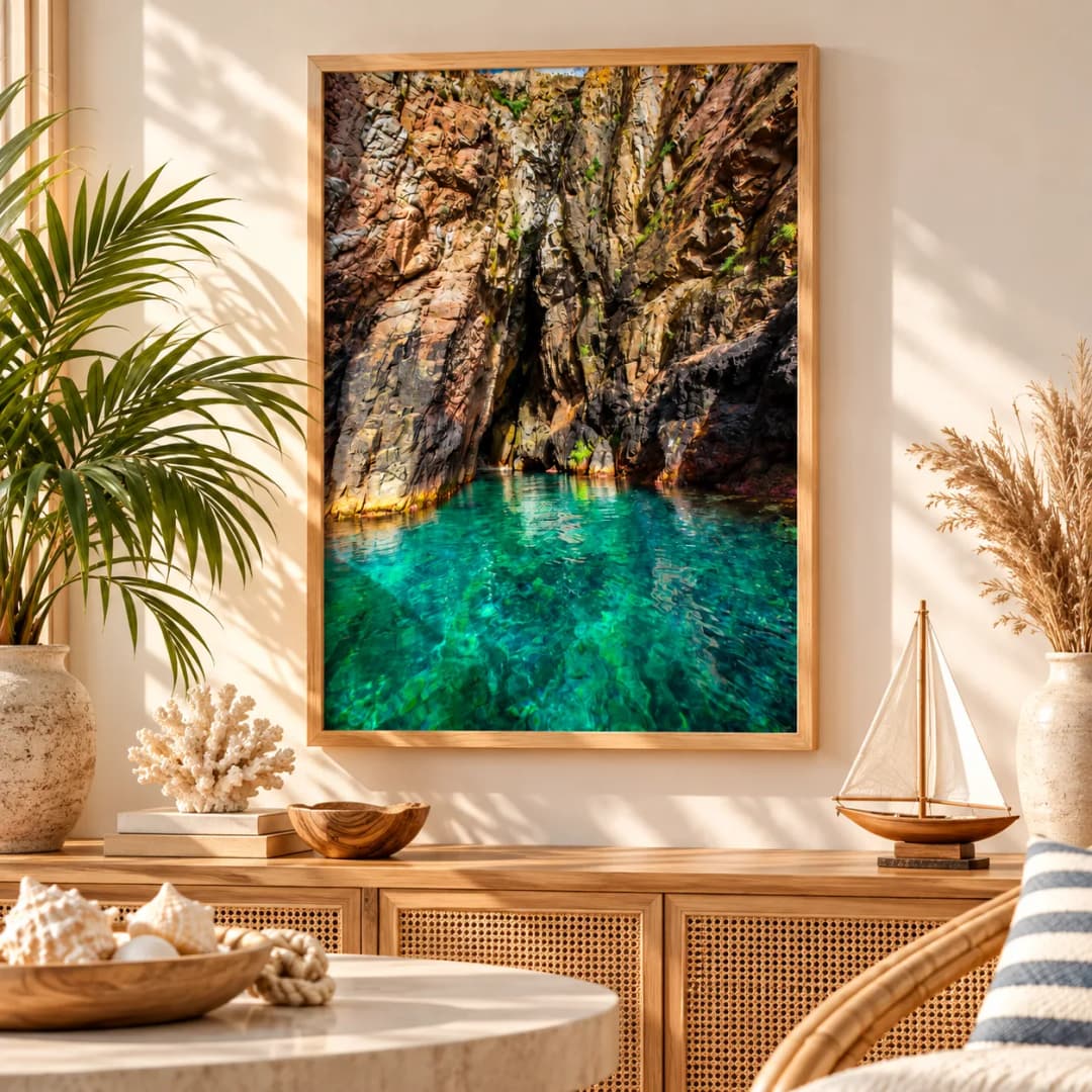Quadro Decorativo Calanques de Piana França – Mar Turquesa