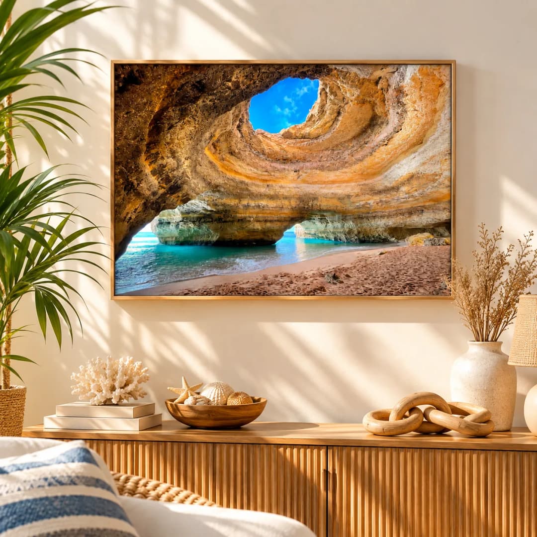Quadro Decorativo Caverna de Benagil Algarve Portugal
