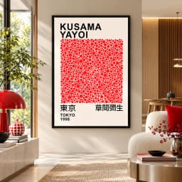 Quadro Decorativo Yayoi Kusama Red Dots – Tokyo 1998