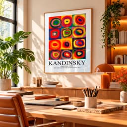 Quadro Decorativo Color Study – Kandinsky, 1913