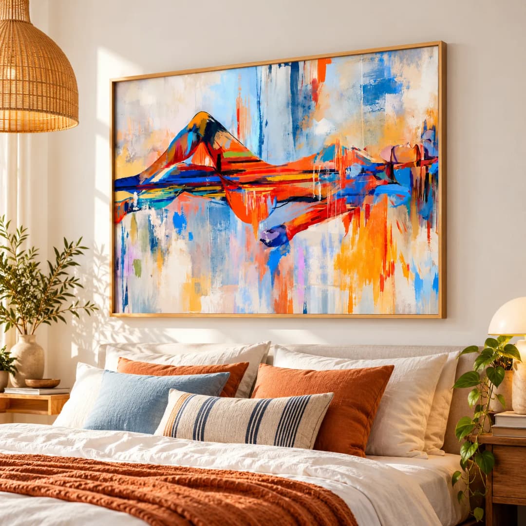 Quadro Decorativo Silhueta Feminina Abstrata