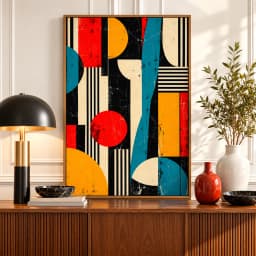 Quadro Decorativo Ritmo Modernista